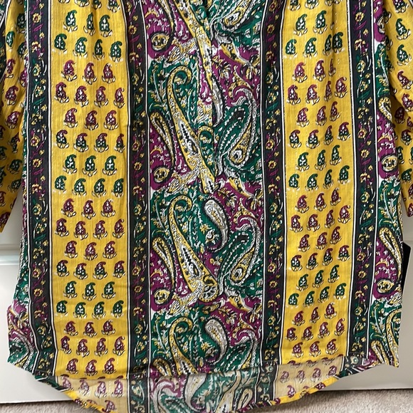 BCBG camila small blouse NWT metallic thread - Picture 3 of 13